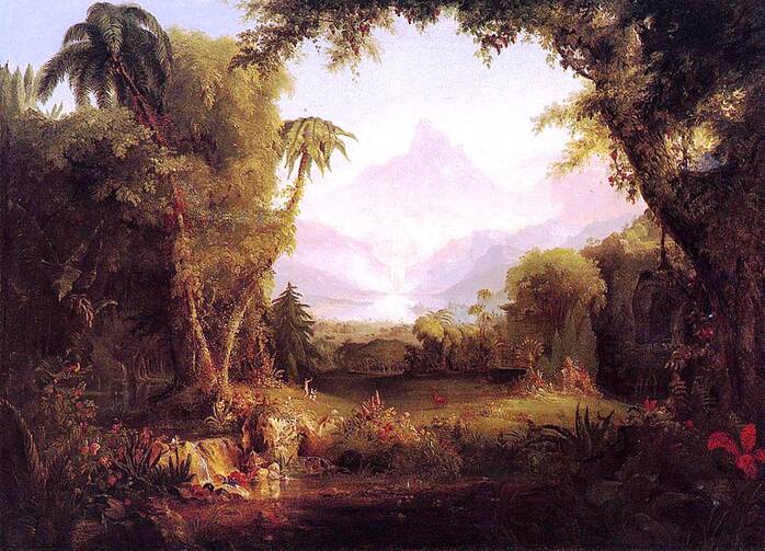 "The Garden of Eden" by Thomas Cole (c.1828)