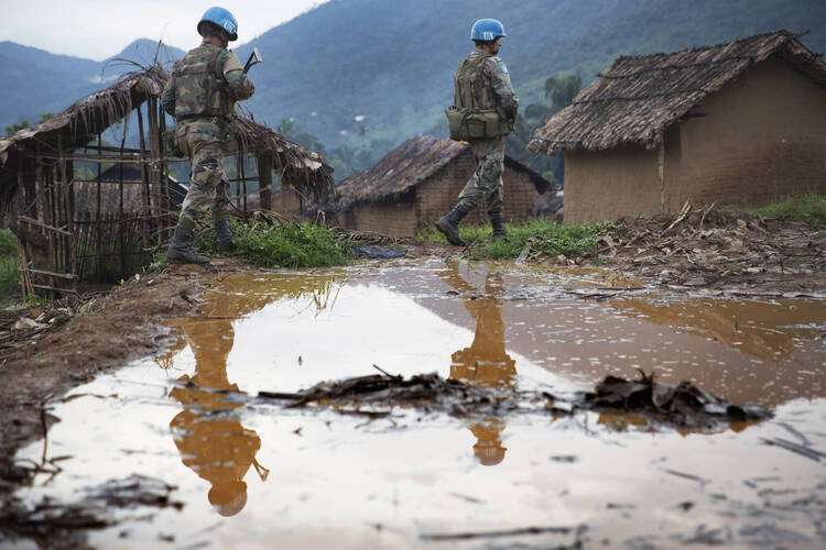 On patrol in North Kivu. Congolese bishops complain UN is not paying attention to troubles in southern Congo (UN Photo/Sylvain Liechti)