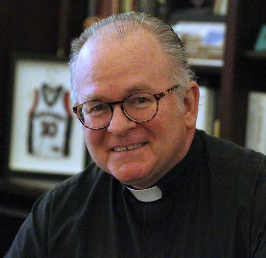 Jesuit Father Patrick J. Conroy is pictured in a 2017 photo. Lawmakers voted late Jan. 3 to keep him, the 60th chaplain of the U.S. House of Representatives, in the post for the next two years. He began his term May 25, 2011. (CNS photo/Rhina Guidos) 