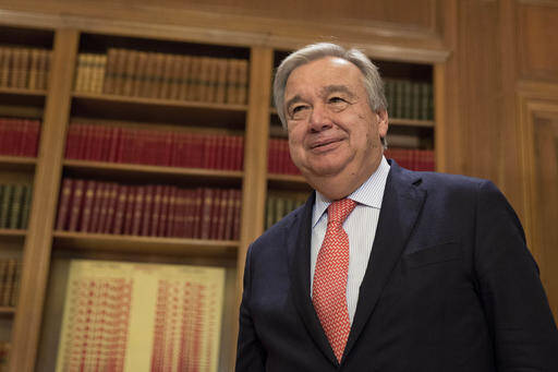 Antonio Guterres (AP Photo/Petros Giannakouris)