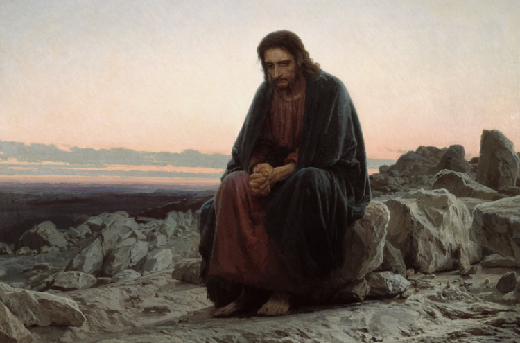 “Christ in the Desert,” by Ivan Kramskoi