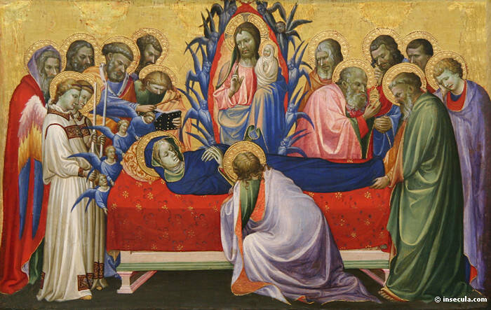 Gherardo di Jacopo (Starnina), The Dormition of the Virgin, 1401-1405, Tempera on panel (Art Institute of Chicago)