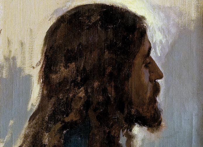 Head of Jesus Deep in Contemplation, 1891, Enrique Simonet