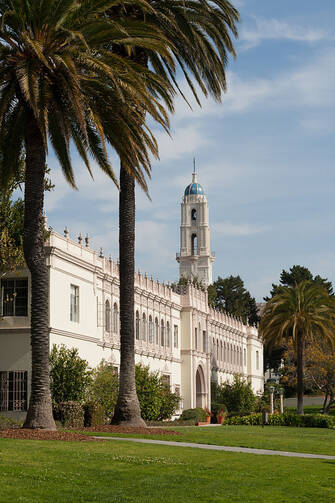 Founders Hall on the campus of the University of San Diego