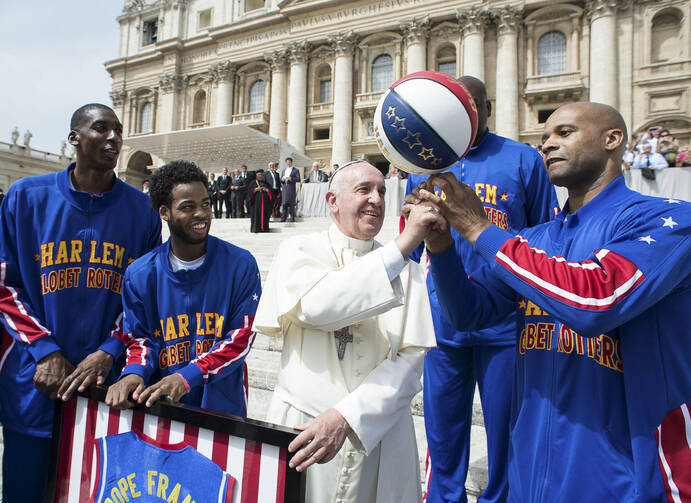 Whose got time for some b-ball? Francis says yes after Sunday Mass and time with family and friends.