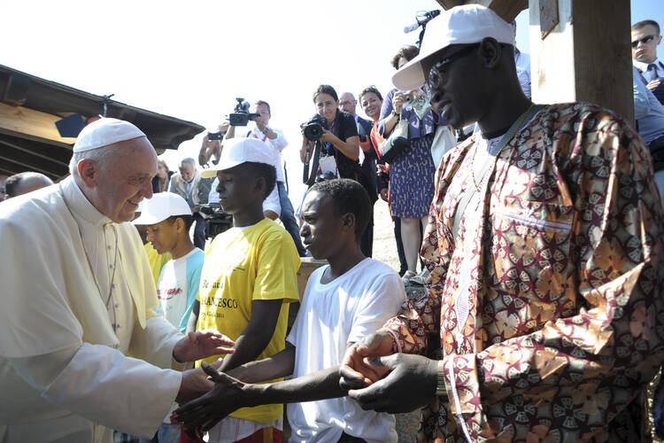 Pope Francis at Lampedusa