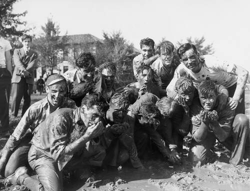 BROTHERS? A fraternity initiation at an unidentified college