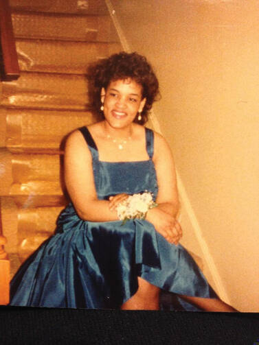 Lynn Fulmore at her 8th-grade formal