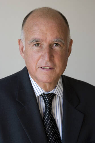 Jerry Brown's official picture as Attorney General and as Governor. Courtesy of Wikipedia.