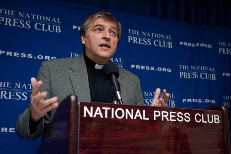 Father Helmut Schuller at the National Press Club