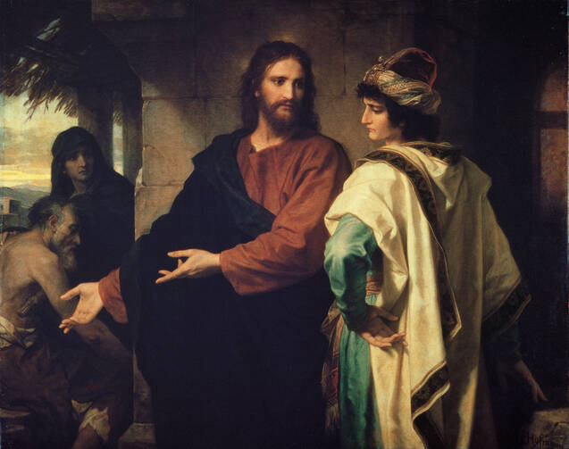 "Christ and the Rich Young Ruler" by Heinrich Hofmann. Courtesy of Wikipedia. 