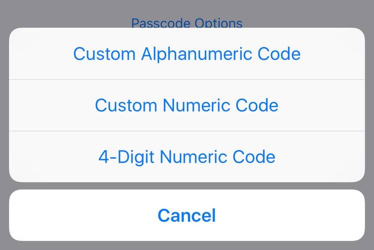 This is why forcing Apple to help the F.B.I. won't solve any problems in the long run. (Screenshot from iOS)