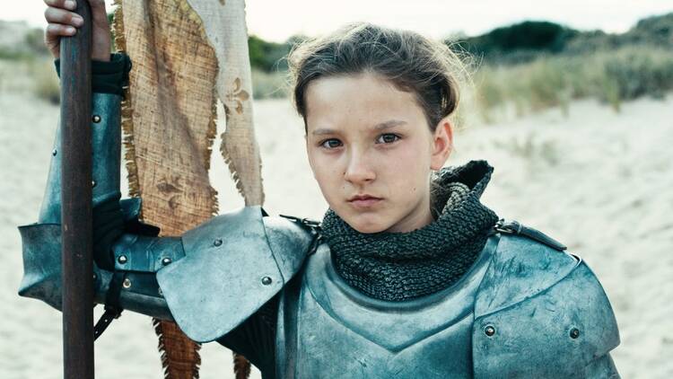 Lise Leplat Prudhomme as Joan of Arc (photo: Lincoln Center)