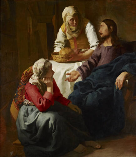 Vermeer, Christ in the House of Martha and Mary (WikiCommons)