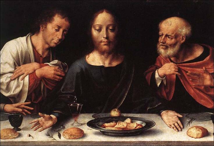 Detail of the Last Supper by Joos van Cleve, 1520