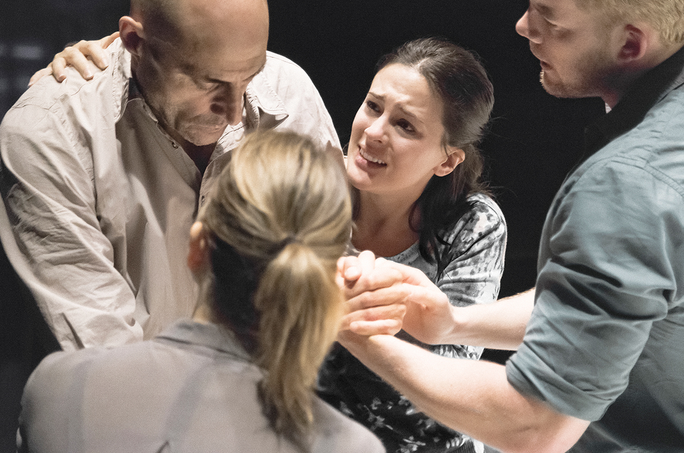 Mark Strong and company in “A View From the Bridge” (photo: Jan Versweyveld)