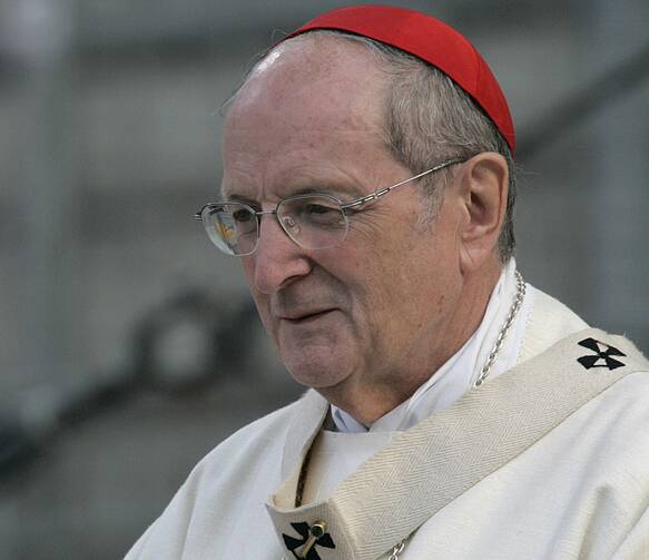 Cardinal Joachim Meisner of Cologne, Germany, is seen in this 2005 file photo. The 83-year-old cardinal died unexpectedly in his sleep July 5 while on vacation in southern Germany. (CNS photo/Bob Roller)