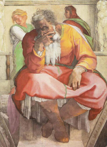 Michelangelo's 'Jeremiah' (Photo via Wikimedia Commons)