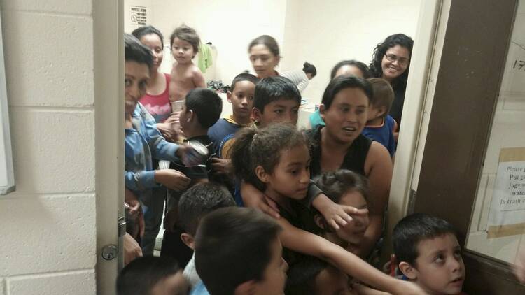 Unaccompanied migrant children at a Department of Health and Human Services facility in south Texas.