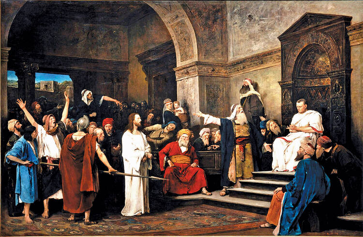 “Christ in Front of Pilate,” by Mihály Munkácsy, 1881