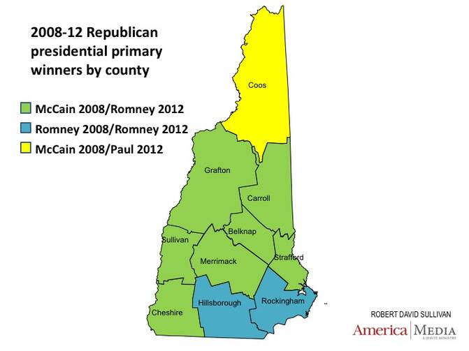 Politically, it's a long way from Londonderry (Rockingham County) up to Berlin (Coos County).