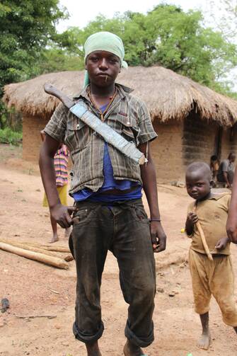 A new recruit? Commander Makom says the anti-balaka are attracting more young people every day, but can this impromptu militia be controlled?