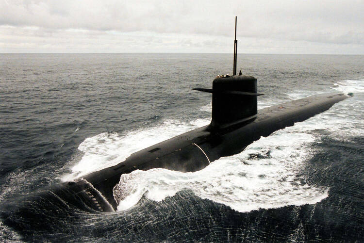 A French nuclear submarine