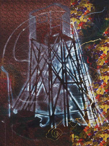 “Watchtower (Hochsitz),” by Sigmar Polke, 1984