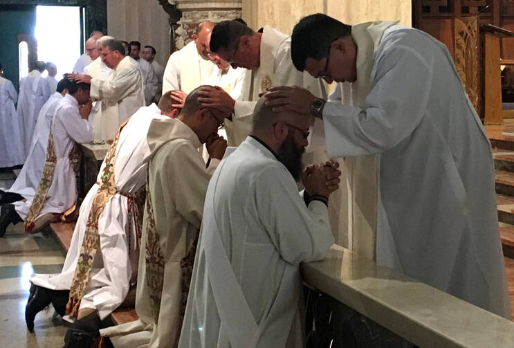 Los Angeles ordinations in 2017. Photo courtesy of the Jesuit Conference.
