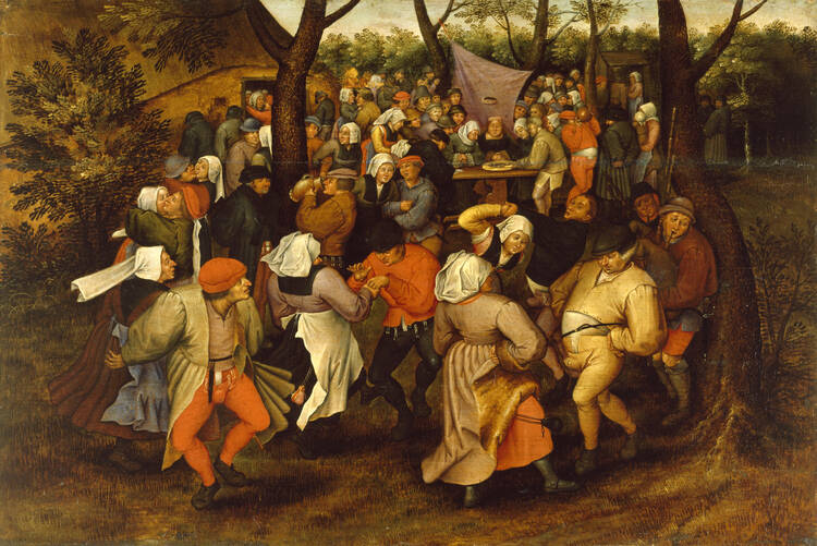  Peasant Wedding Dance by Pieter Bruegel the Younger