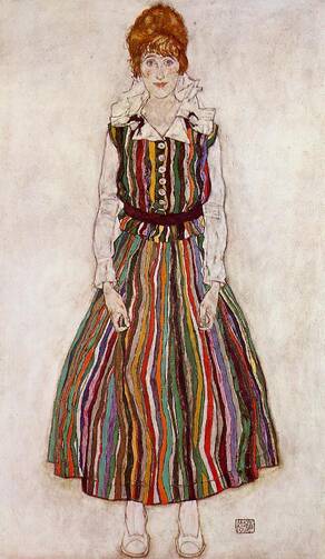 "Portrait of Edith Schiele, The Artist's Wife," 1915 (Collection Gemeentemuseum Den Haag, The Hague, The Netherlands)