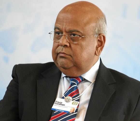 Pravin Gordhan at the World Economic Forum in 2012