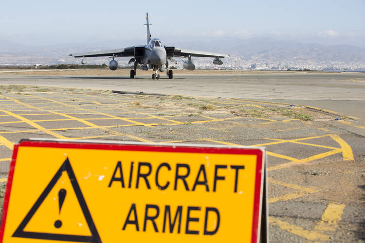 Royal Air Force Tornado GR4s return to RAF Akrotiri after their first mission since the parliamentary vote to undertake air strikes in Syria. (Crown Copyright 2015)