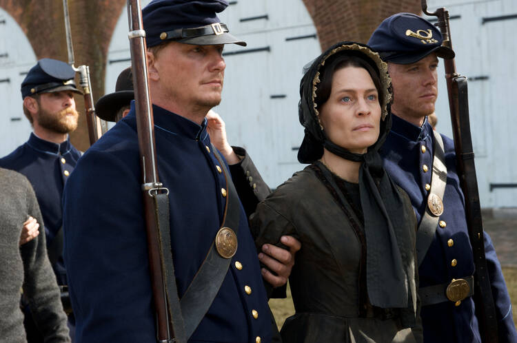 Robin Wright as Mary Surratt in the movie "The Conspirator" (CNS photo/Roadside Attractions).