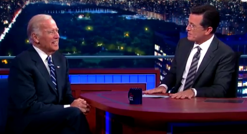 Vice-president Joe Biden's extraordinary interview with Stephen Colbert may show why he shouldn't run for president.