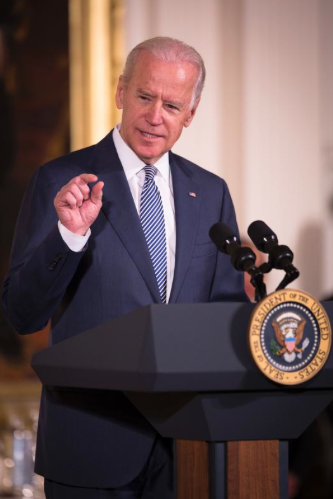 Vice President Joe Biden, seen here at this spring's White House Easter prayer breakfast, decided to leave "what could have been" alone. (CNS photo/Tyler Orsburn)