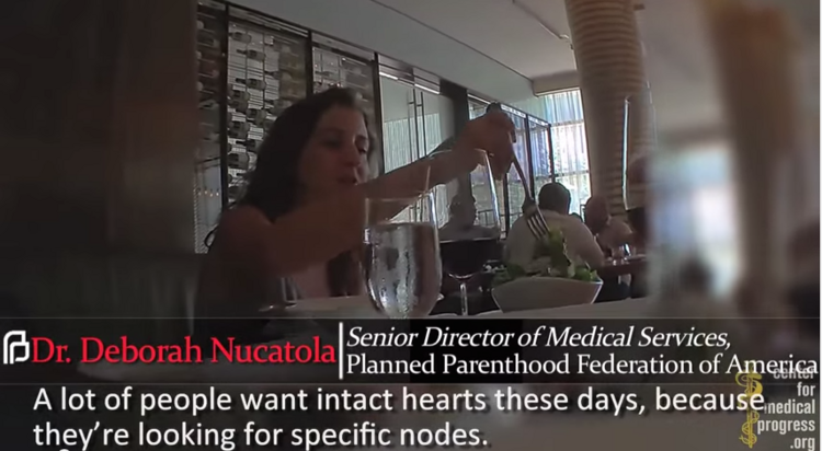 Screenshot of Dr. Deborah Nucatola from the Center for Medical Progress's undercover video