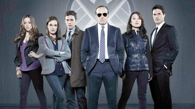 The cast of "Marvel's Agents of SHIELD" 