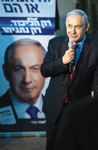 ￼AT WHAT COST? Israeli Prime Minister Benjamin Netanyahu burned a few bridges in the final days of his successful campaign.