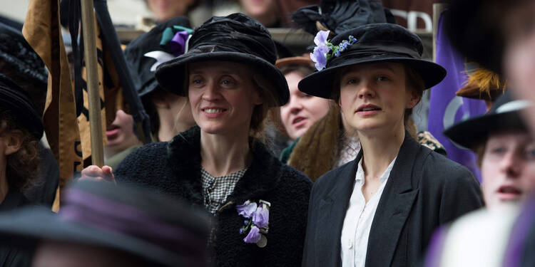 Carey Mulligan, right, in "Suffragette"