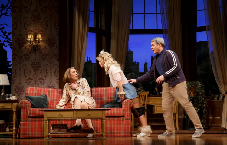 Robert Sella, Annaleigh Ashford and Matthew Broderick in 'Sylvia' 