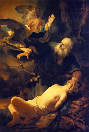 The Sacrifice of Isaac by Rembrandt 1635