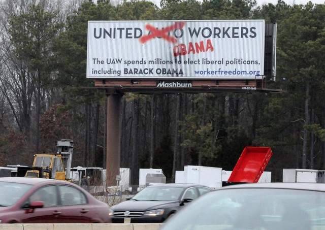 Conservative groups sponsored anti-union billboards