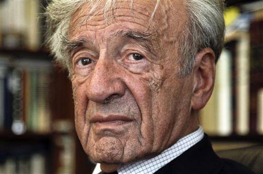 In this Sept. 12, 2012, photo Elie Wiesel is photographed in his office in New York (AP Photo/Bebeto Matthews).