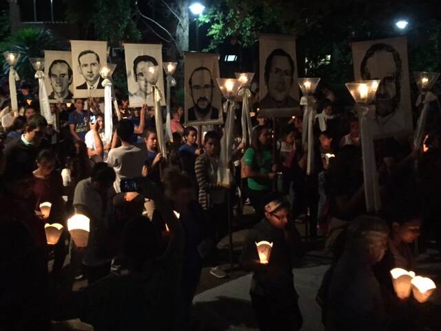 2017 Jesuit Martyrs Vigil at UCA (Ignatian Solidarity Network)