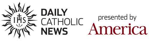 Daily Catholic News Banner featuring sun logo