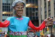 Puppet at the People's Climate March in New York City on September 21. (Stephen Melkisethian/Flickr)