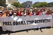 Is President Obama "giving a middle finger" to Republicans by reducing deportations? (CNS photo/Kevin Lamarque, Reuters)
