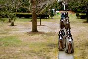 In this 2010 photo, Poor Clare Colettine nuns walk back to their Corpus Christi Monastery in Rockford, Ill., after a funeral service for one of the cloister's elderly sisters. (CNS photo/Abbie Reese) 