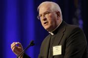 Archbishop Joseph E. Kurtz of Louisville, Ky., president of the U.S. Conference of Catholic Bishops, gives his address Nov. 16 during the bishops 2015 fall general assembly in Baltimore.